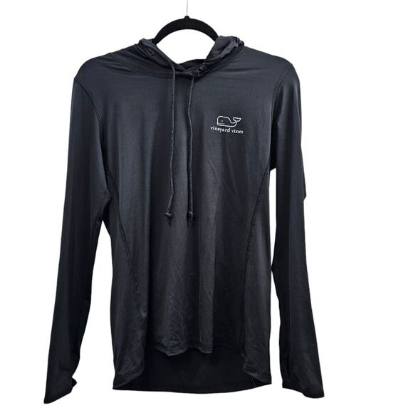 Vineyard Vines Shirt Mens Small Black Pullover Logo - Picture 3 of 8